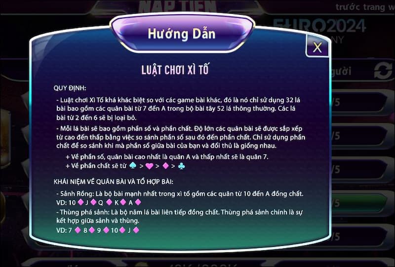 Thùng phá sảnh chính là bộ lớn nhất trong xì tố